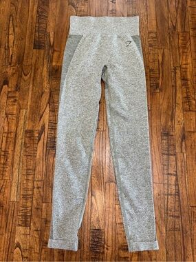 Gymshark Green Heathered Seamless High-Waist Leggings Size XSmall